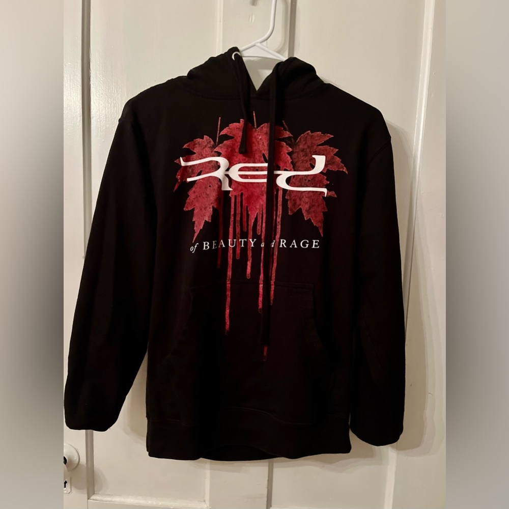 The Band Red “Of Beauty And Rage” Leaf Hoodie